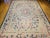 Cream Late 19th Century French Aubusson Needlepoint Carpet in Floral Pattern in Ivory, Green, Pink, Blue For Sale - Image 8 of 18