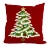 1980s Vintage Arts & Crafts Boho Chic Crewel Christmas Tree Pillow For Sale