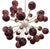 Italian sputnik chandelier with 40 amethyst Murano glass globes carefully hand blown with bubbles inside the glass using...