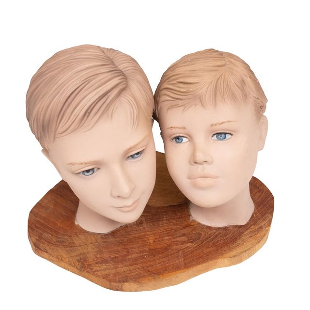 1960s Boys Mannequin Heads, Holland, 1960s For Sale - Image 5 of 10