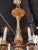 Very fine 19th century Italian and giltwood 12-light chandelier. Beautifully carved and high quality gilt finish. An...