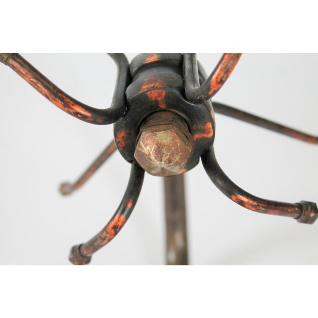 Metal Vintage 'PeeDee' Japanned Wall Tree Coat / Hat Rack For Sale - Image 7 of 9