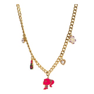 Glamour Girl Charm Necklace For Sale