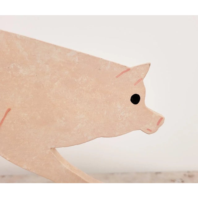 Wood Circa 1985 Pop Art Weather Vane by Steve Armstrong, Kentucky For Sale - Image 7 of 8