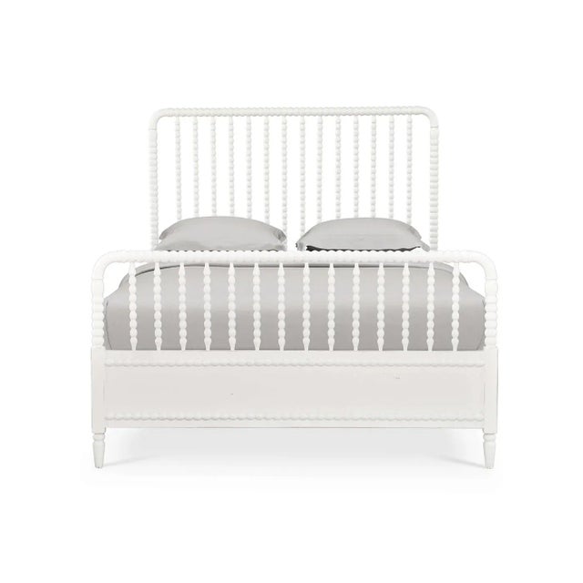 Constructed with mahogany and in a lightly distressed Architectural white finish. This beautifully crafted bedframe...