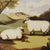 Farmhouse Vintage Sheep in Landscape Needlework – Pastoral Farm Scene Textile Art With Black-Faced Ewes For Sale - Image 3 of 10
