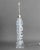Karl Springer Style Triangular Clear Acrylic Lamp For Sale - Image 9 of 10