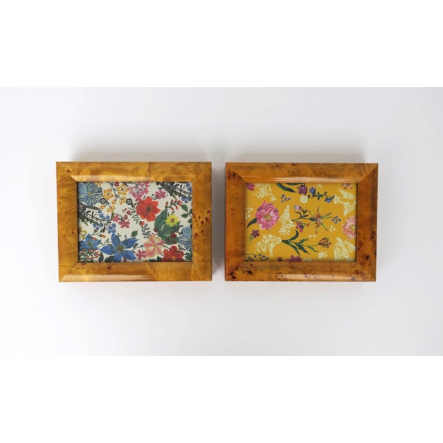 Burl Wood Jewelry Box & Picture Frame For Sale - Image 9 of 12