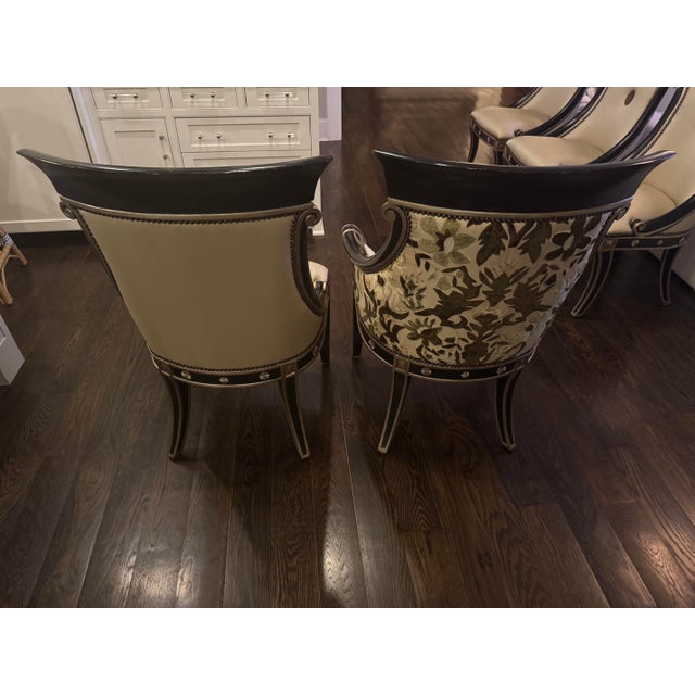 Wood Marge Carson Dining Table and Chairs - Set of 8 For Sale - Image 7 of 11