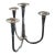 Mid Century 4 Arm Silver Plate Bauhaus Candle Holder - Attributed to William Wagenfeld for WMF For Sale