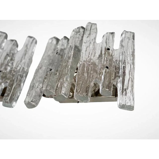 Ice Glass Sconces from Kalmar, Set of 2 For Sale - Image 3 of 5