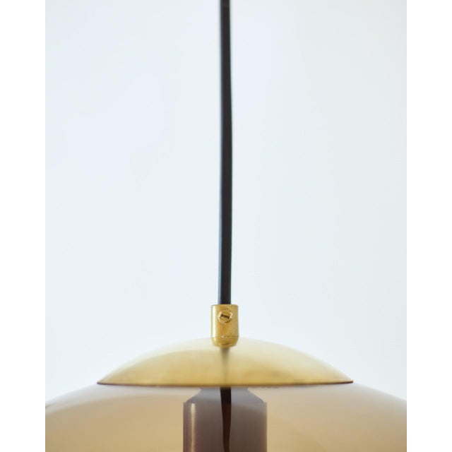 Caramel Acrylic Glass Pendant Light, 1970s For Sale - Image 4 of 5