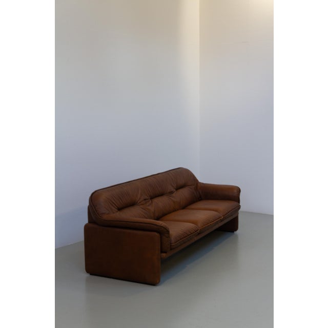 DS-16 3-Seater Sofa in Brown Leather from de Sede, 1970s For Sale - Image 12 of 18
