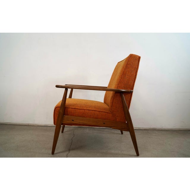 Wood 1960’s Mid-Century Modern Lounge Chair in Knoll Textiles For Sale - Image 7 of 12