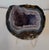 Mid-Century Modern Vintage Amethyst Geode With Mid Century Lucite Stand For Sale - Image 3 of 8