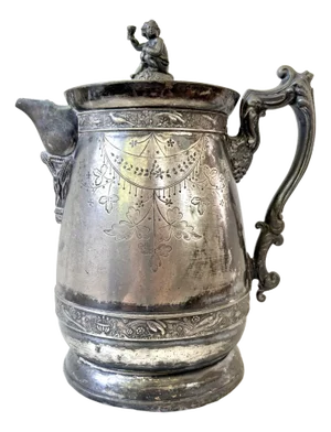 Rare Sliver Plate Victorian Pitcher. Meriden Britannia Company