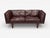 Illum Wikkelsø, Settee, Brown Leather, Rosewood, Denmark, 1960s For Sale - Image 4 of 12