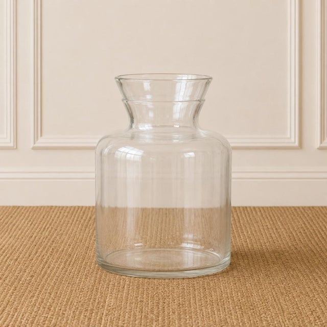 This elegant 19th Century French Glass Apothecary Jar embodies the understated beauty of antique laboratory and pharmacy...