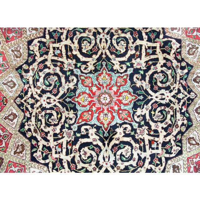 Vintage Persian Qum Rug For Sale - Image 15 of 15