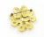 Contemporary Chanel Vintage Gold Plated CC Twisted Flower Brooch For Sale - Image 3 of 4