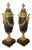19th Century Louis XVI Style Green Marble and Gilt Bronze Cassolettes, Set of 2 For Sale