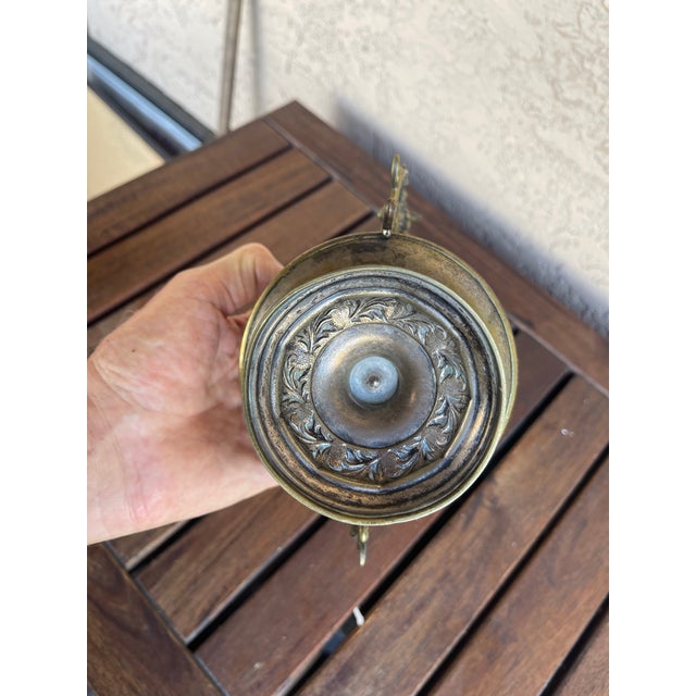 Vintage Italian Brass Cherubs Candle Holder Urn For Sale In Santa Fe - Image 6 of 7