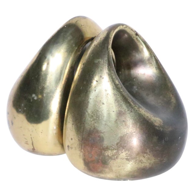Iconic pair of Mid Century, Brutalist orb form bookends. The bookends are in very good, original estate condition, there...