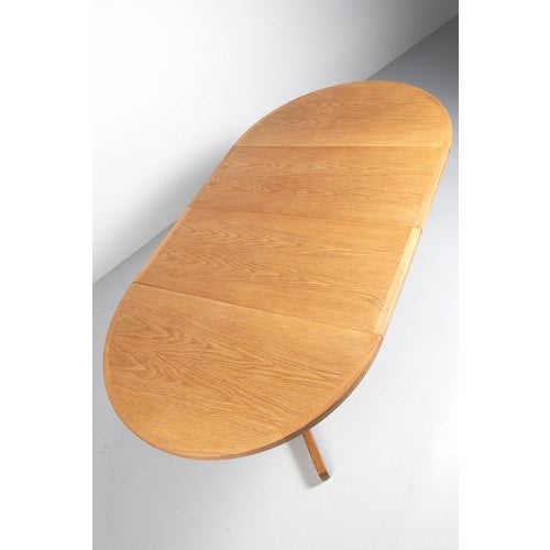 Danish Extendable Table in Oak For Sale - Image 12 of 14