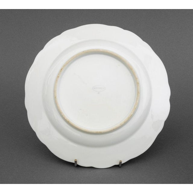 Early 20th Century Meissen "Pink Rose" Porcelain Plates, 9 For Sale - Image 5 of 10