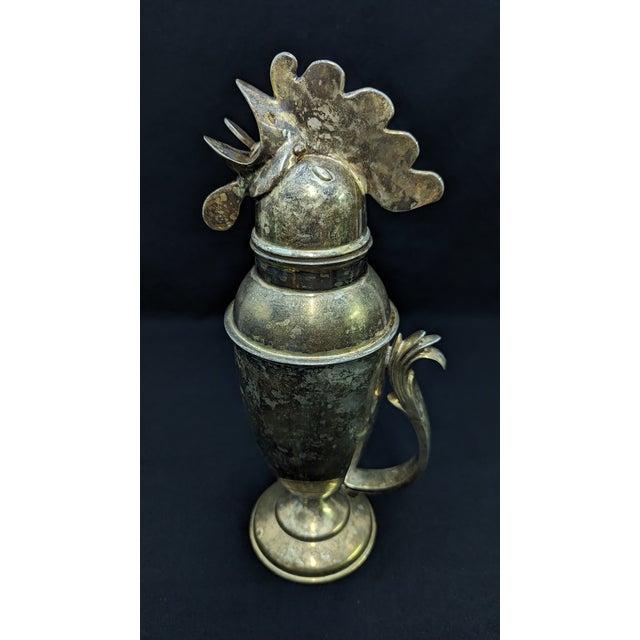 Restoration Hardware made these shakers in the early 1990s reminiscent of Wallace Brothers rooster cocktail shaker of the...