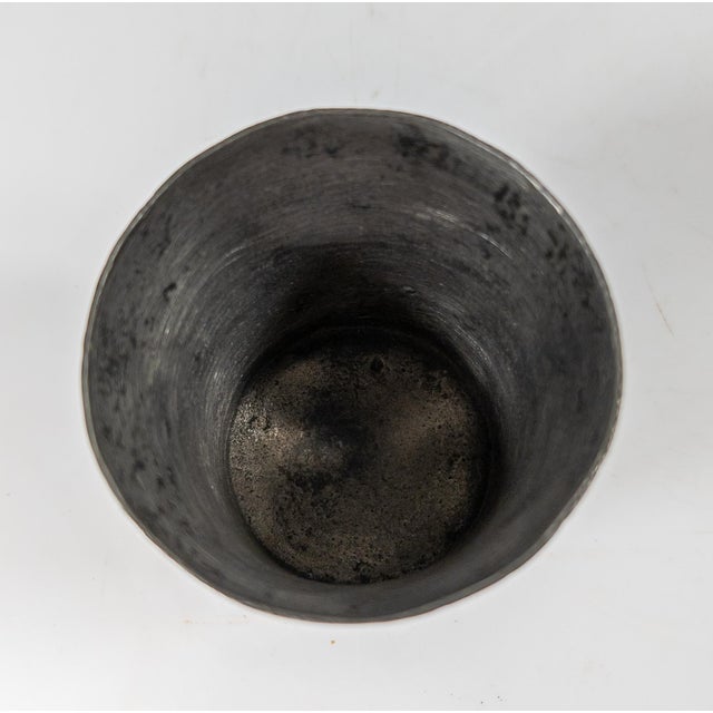 Early 19th Century 18th or 19th Century Early American Pewter Beaker With Makers Mark For Sale - Image 5 of 8