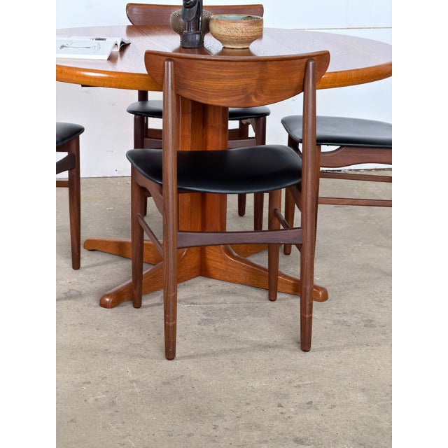 Black Danish Teak Dining Chairs from Harry Østergaard, 1960s, Set of 8 For Sale - Image 8 of 11