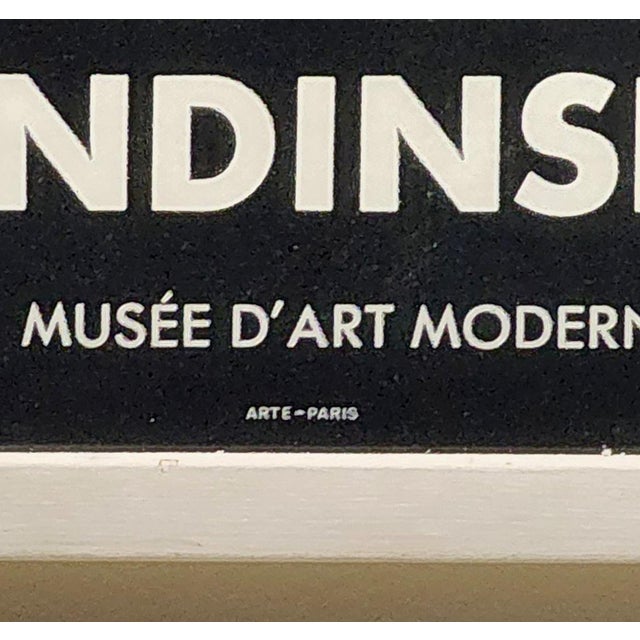 Mid-Century Modern Rare Arte (Paris) 1972 Kandinsky "Hommage De Paris" Exhibition Lithograph – Custom Framed For Sale - Image 3 of 8