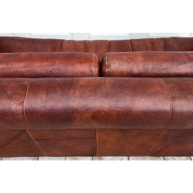 Mid Century Modern Italian Leather Sofa by Baxter of Italy For Sale - Image 12 of 18