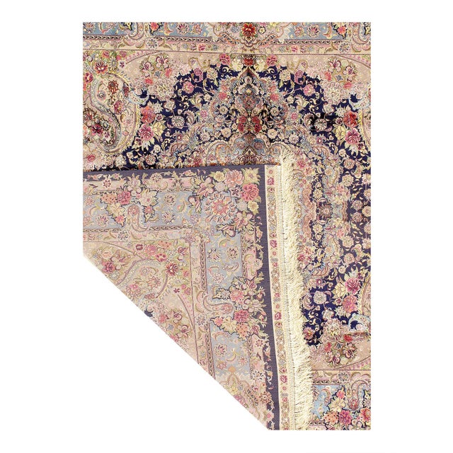 Traditional Pasargad DC Exquisite Design Paris Palace Fine Power Loom v. Silk Rug For Sale - Image 3 of 3