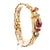 Mid 20th Century Mercedes Signed 14k Gold Ruby & Diamond Art Deco Hidden Watch Bracelet For Sale - Image 11 of 14