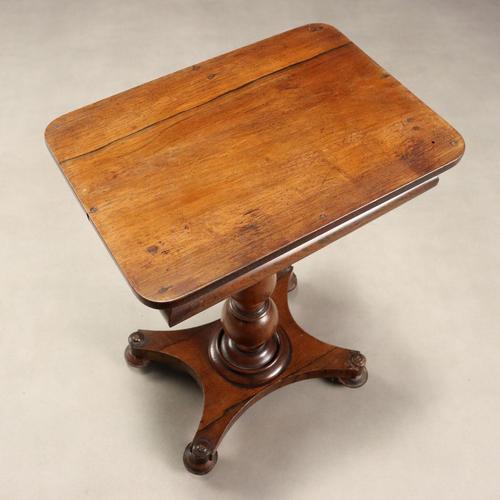 Small Antique Table Wood with Drawer, Italy, 19th Century For Sale - Image 4 of 13