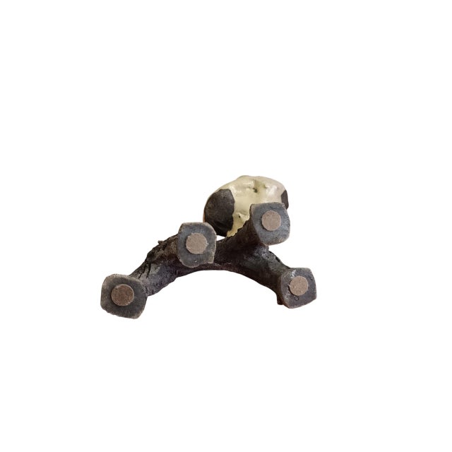 Ceramic Jean Linard, Raku Cat Sculpture by Jean Linard, 2005, Ceramic For Sale - Image 7 of 9