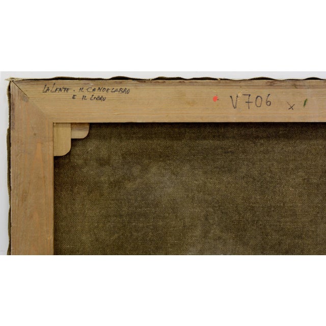 Maxmilian Ciccone, The Lens, the Candlestick, and the Book, 2000s, Oil on Canvas For Sale - Image 7 of 9