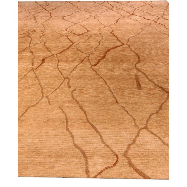 Abstract Modern “Parched Desert” Wool Rug by Doris Leslie Blau For Sale - Image 4 of 7