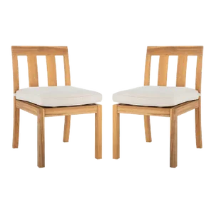 Montford Brazilian Teak Dining Chair - Natural, Set of 2