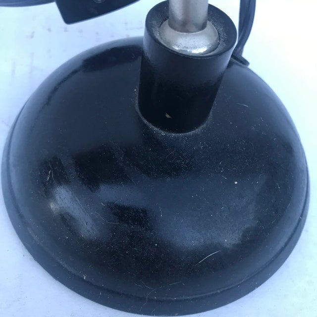 Black Contemporary Adjustable Black Metal Desk Lamp For Sale - Image 8 of 14