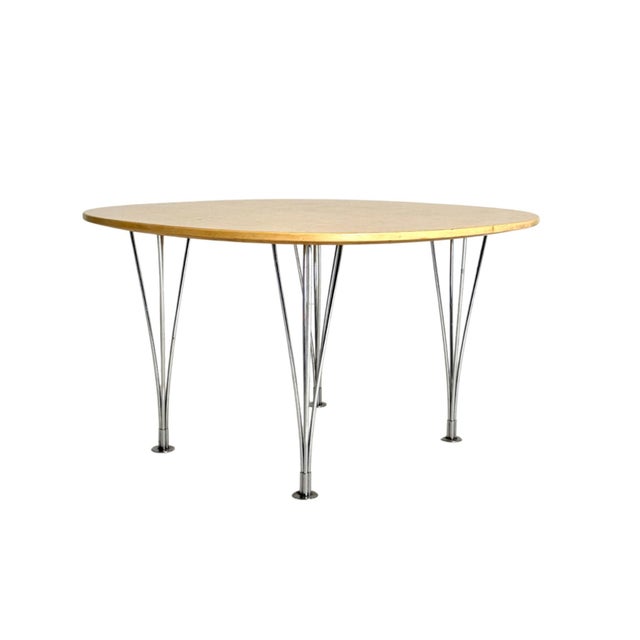 Silver Elliptical Coffee Table by Piet Hein for Fritz Hansen, 1970s For Sale - Image 8 of 8