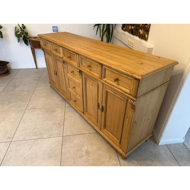 Apothecary 8-Drawer Shop Cabinet in Softwood For Sale - Image 4 of 12