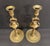 Pair of Antique Tavern Bell Brass Candlesticks For Sale - Image 4 of 5