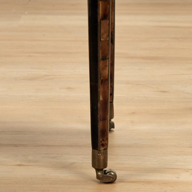 Vintage Oval Pen Shell Coffee Table by Maitland Smith For Sale - Image 13 of 14