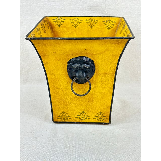 Vintage Toleware Planter For Sale - Image 4 of 9