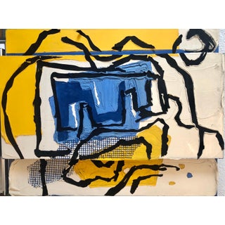Judy Rifka, Judy Rifka, Abstract Expressionist Oil Painting MIxed Media 3D Construction, 1983 For Sale
