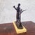 Metal 20th Century Man with Antelope in Bronze and Marble For Sale - Image 7 of 18