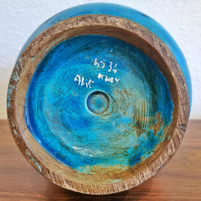 Early Ugo Zaccagnini Chinoiserie Vase With Cherry Blossoms For Sale - Image 11 of 13